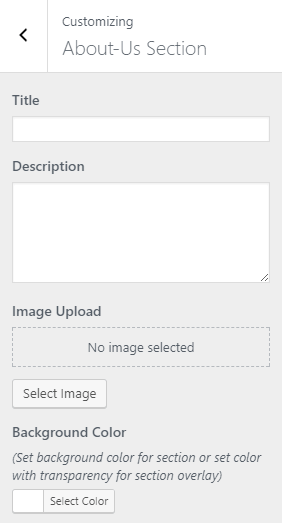 about us section featured