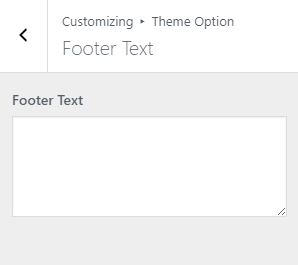 footer text featured