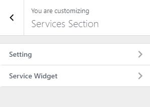 service section featured