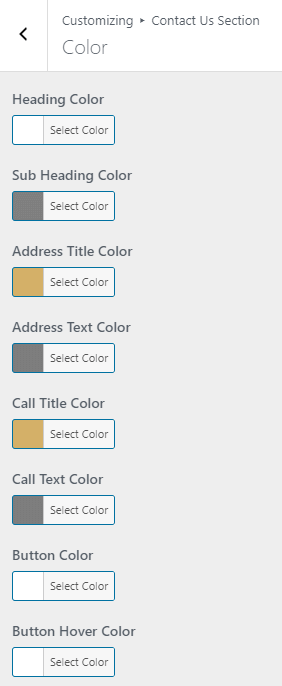 color contact us section oneline pro