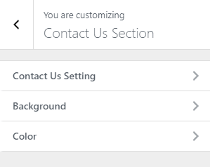 contact us section oneline