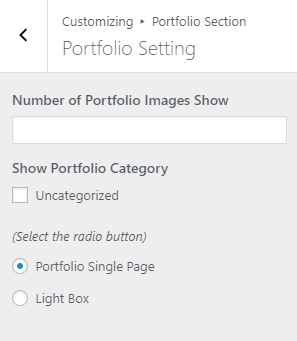 portfolio setting oneline