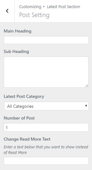 post setting oneline