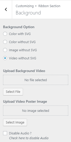 ribbon bg video oneline