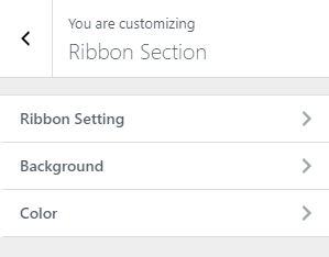ribbon section oneline