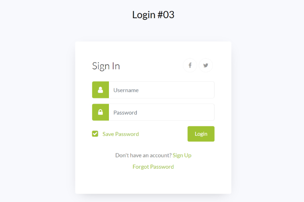 25+ Best Free Bootstrap Templates For Login Pages 26 Login 03