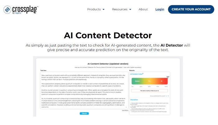 12+ Best AI Content Detector Tools in 2025 5 scrnli 3 2 2024 4 27 01 PM