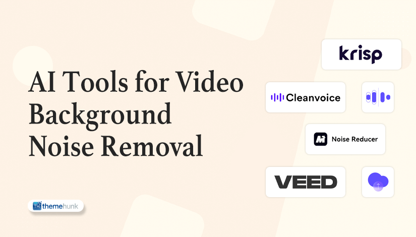 Ai Tools for Video Background Noise Removal