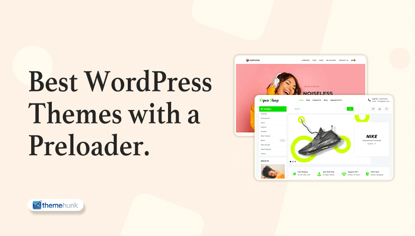 WordPress Theme with a Preloader
