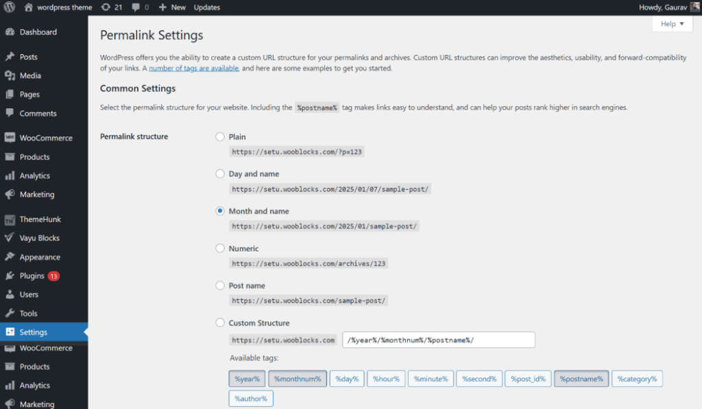 Change Permalinks in WordPress in easy steps.