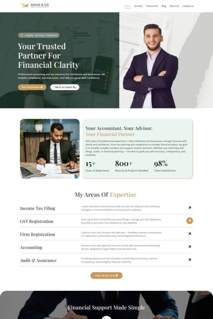 9+ Best Chartered Accountant WordPress Theme 2026 1 Chartered Accountant