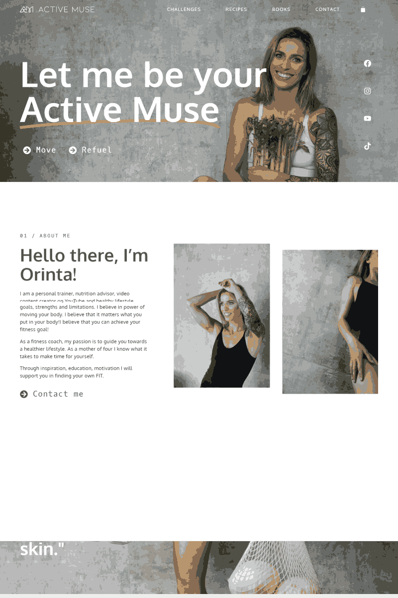 23 Beautiful Examples of Websites Built with Elementor 21 active muse