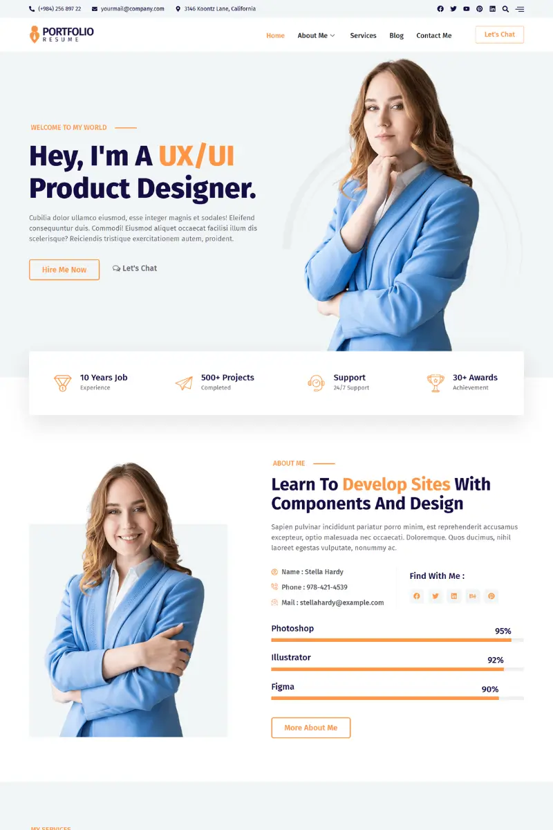 bosa portfolio resume 4385