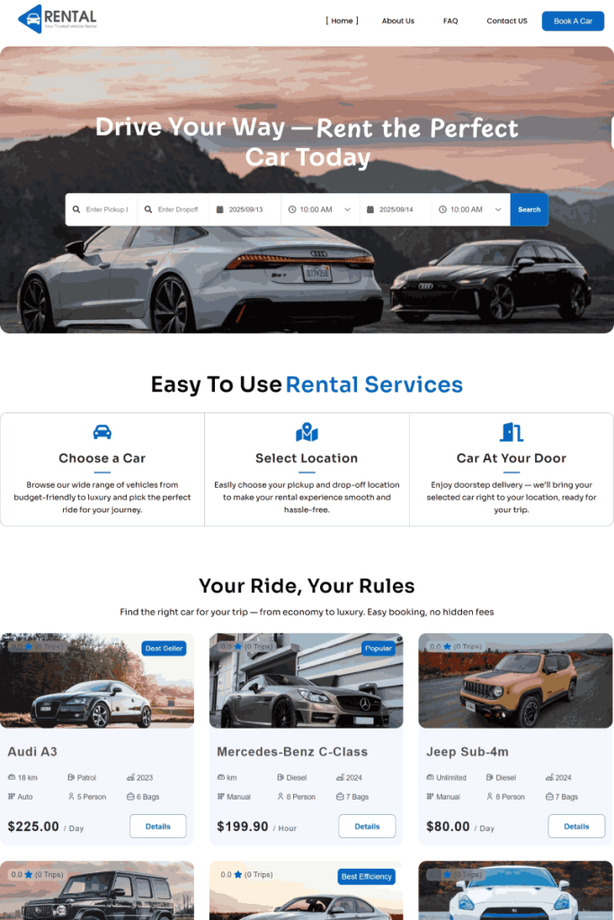 car rental services
