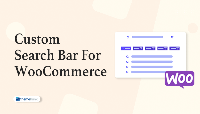 Custom Search Bar To WooCommerce