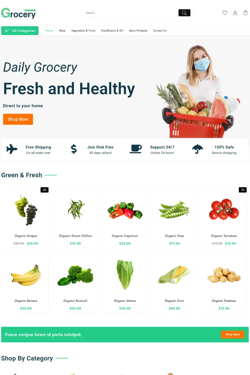 11+ Best WordPress Theme for Grocery Store Websites 2025 1 grocery mania 2463