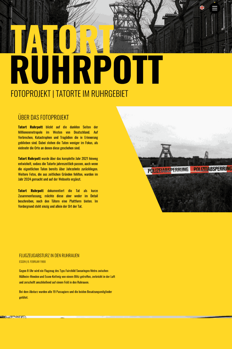 23 Beautiful Examples of Websites Built with Elementor 15 tatort ruhrpott