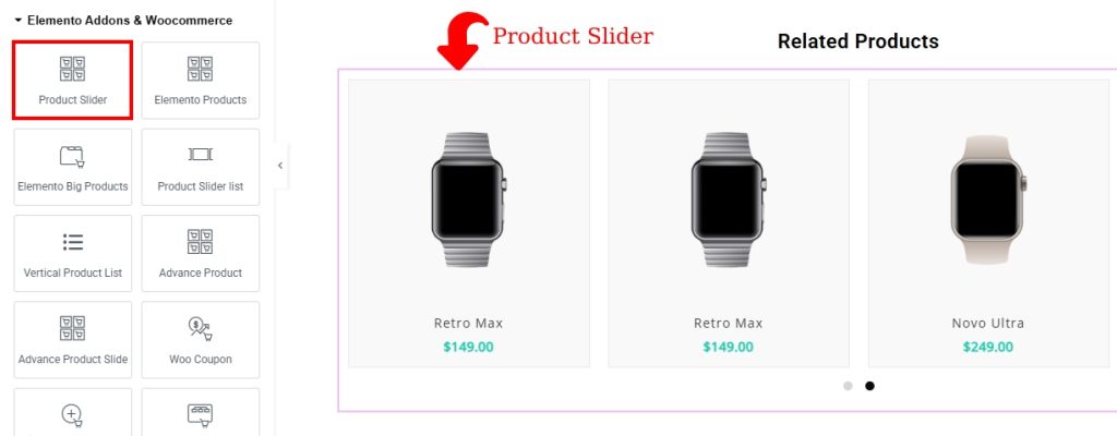 How to Create Custom WooCommerce Product Pages Using Elementor 21 Elemento Addons Product Slider