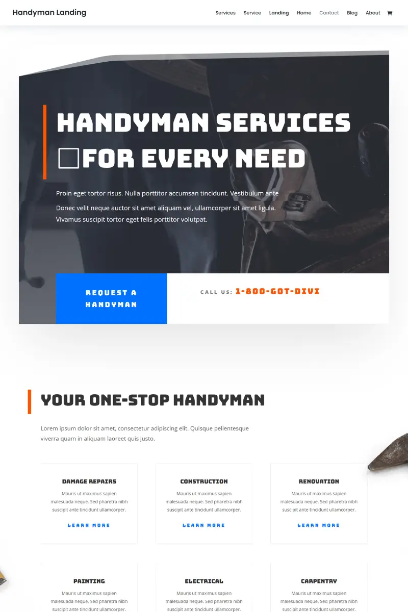 divi handyman 3478