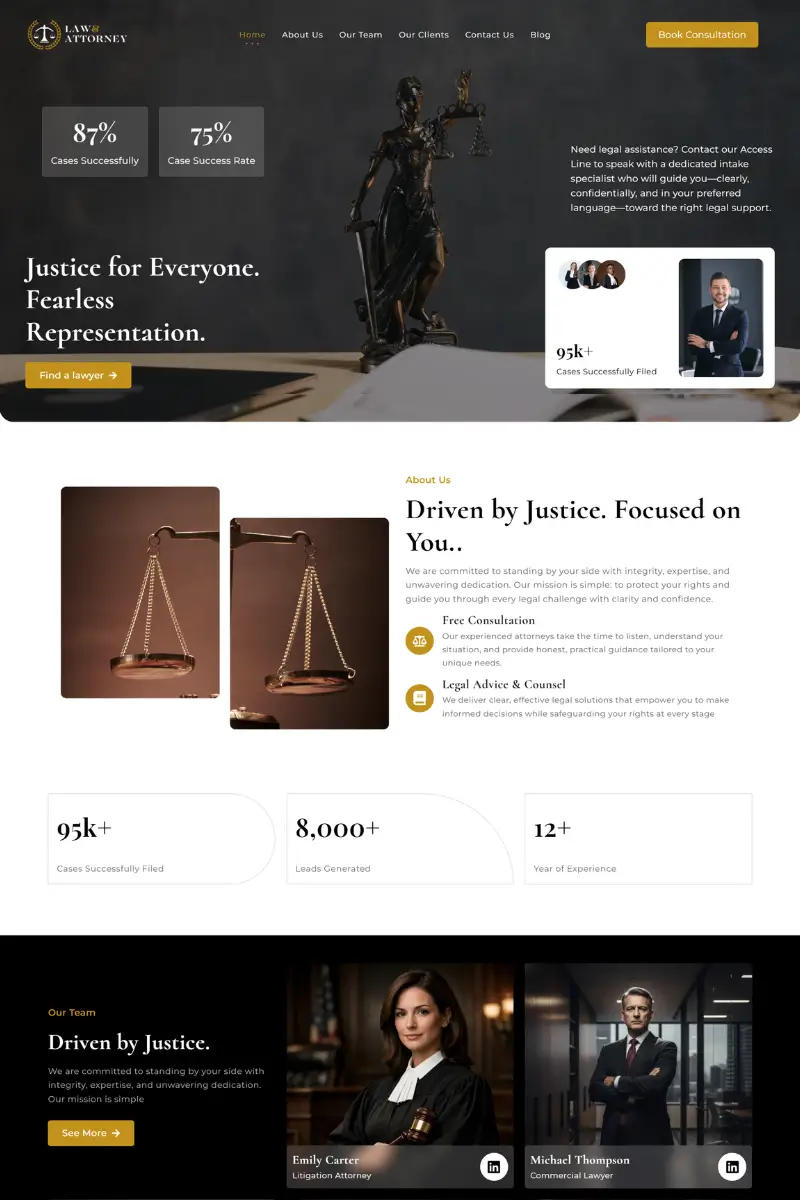 9+ Best Chartered Accountant WordPress Theme 2026 2 law firm 8351