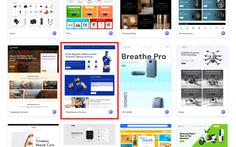 New Website Template For Maintenance Services (One-Click Install) 20 maintenence services 1