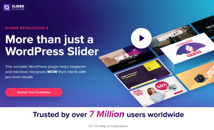 6+ Best WordPress Carousel & Slider Plugins in 2026 7 slider revolution 4235