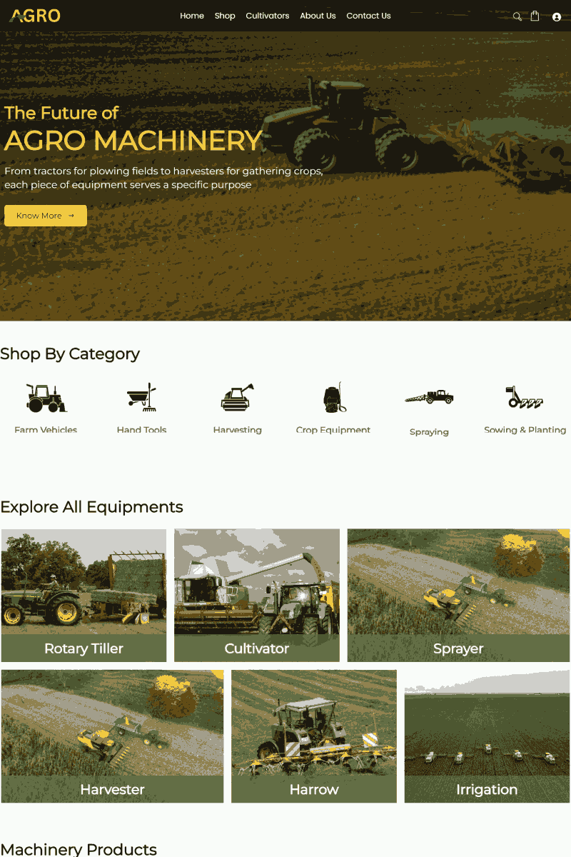 8 Best Gardening And Landscaping WordPress Theme 2 Agro Machinery
