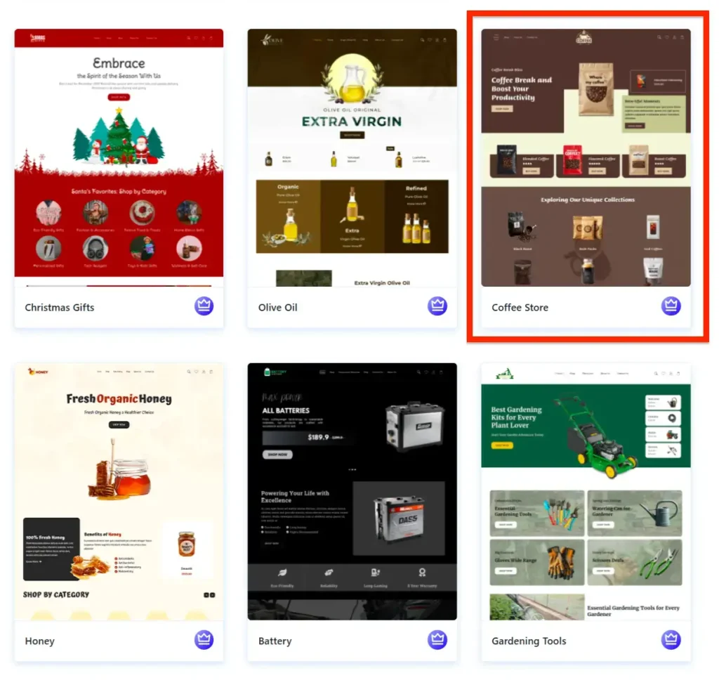 New Website Template For Coffee Store (One-Click Install) 22 Demo Import Sites ‹ TH — WordPress 04 08 2025 01 33 PM