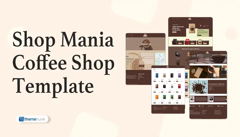 Coffee Store Website Template