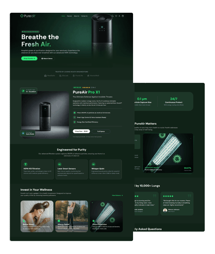 Air Purifier inner page