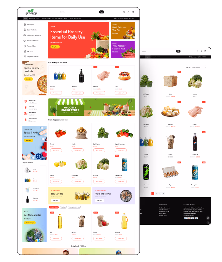 Grocery Website Template