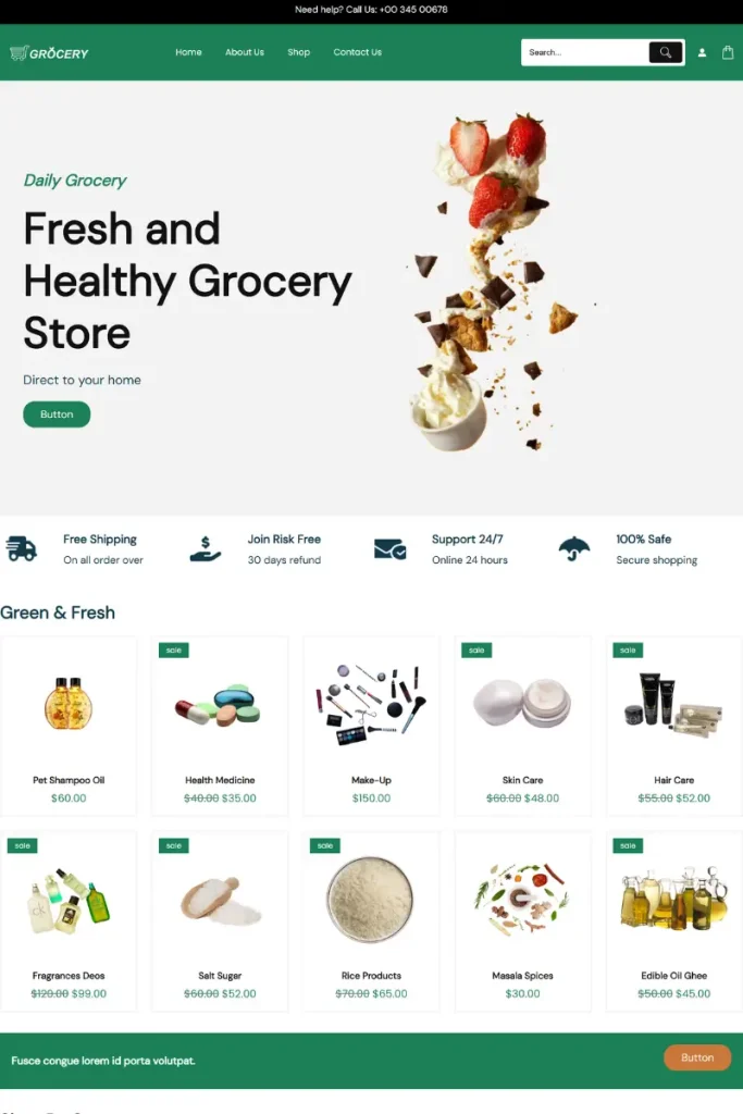 11+ Best WordPress Theme for Grocery Store Websites 2025 2 vayu grocery 5326