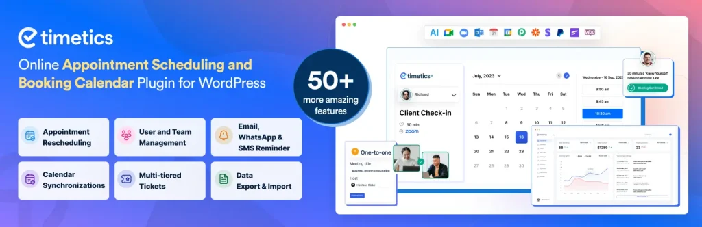 10+ Best WordPress Appointment Booking Plugins 2026 (Compared) 6 timetics 4563