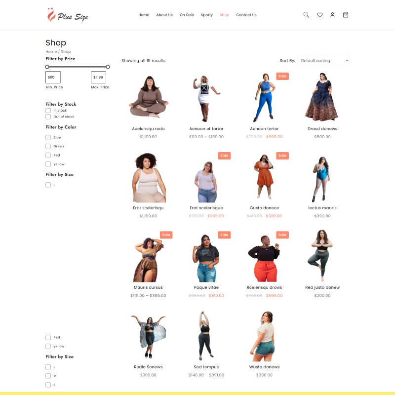 Plus size shop