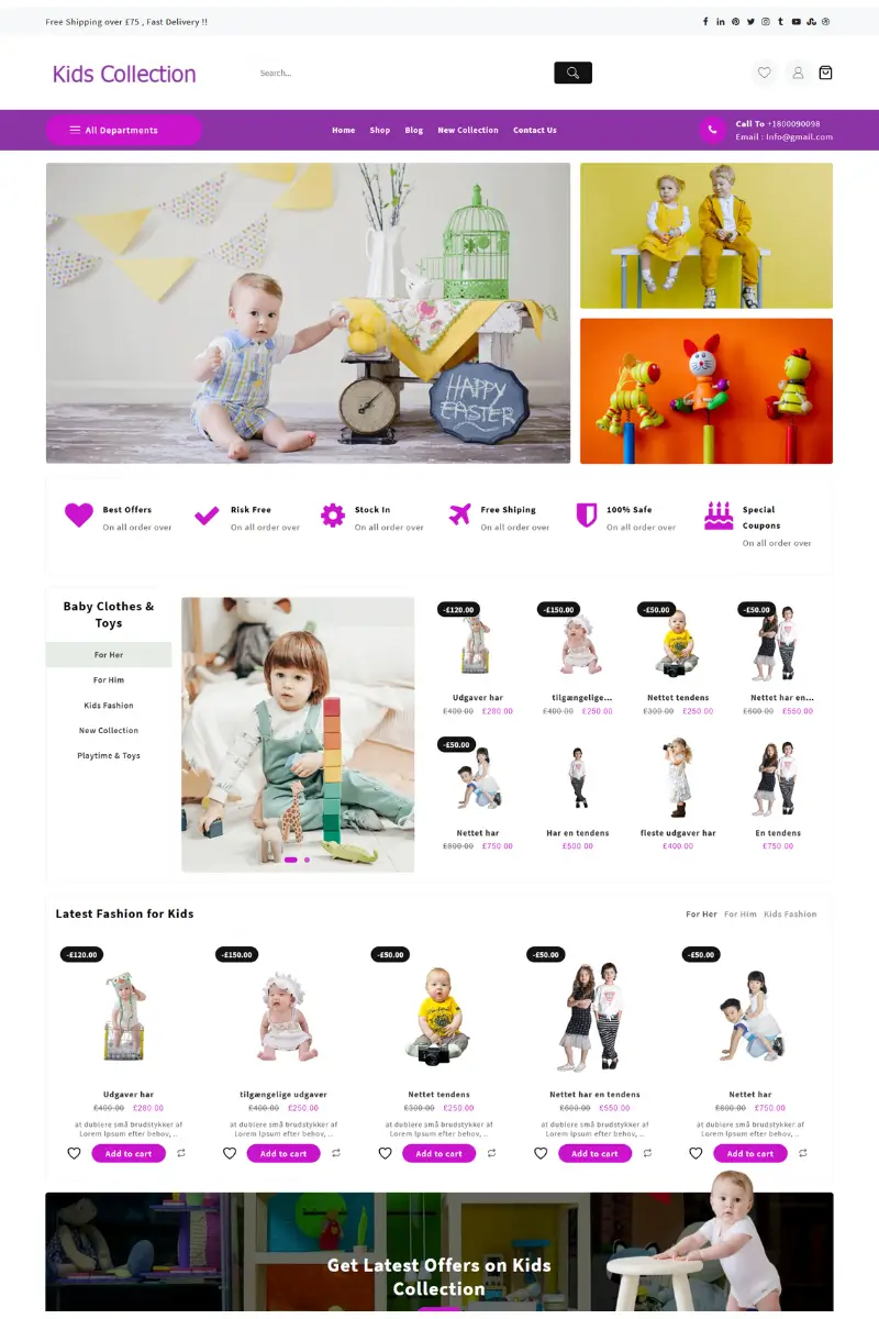 12+ Best Toy Store WordPress Themes in 2026 (Top Picks) 11 open mart kids collection 3652