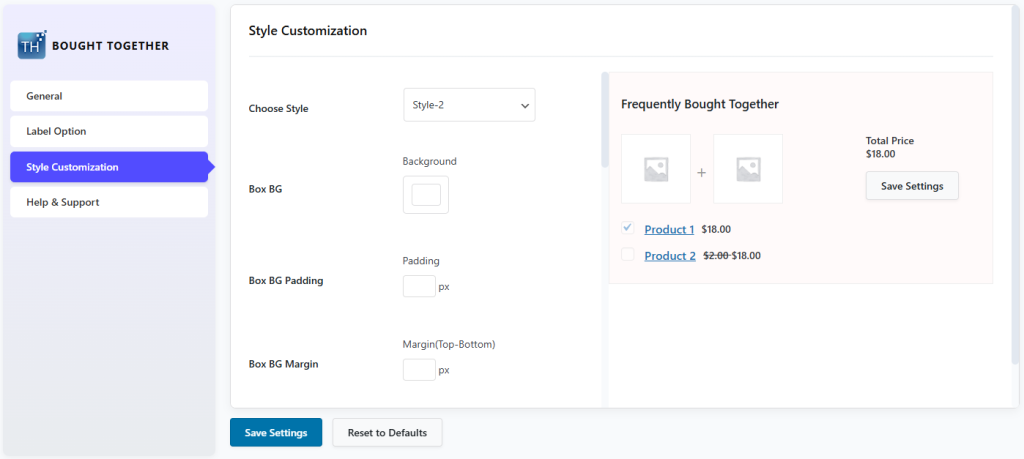 How to add Frequently Bought Together On WooCommerce 4 Bought together Style Customization
