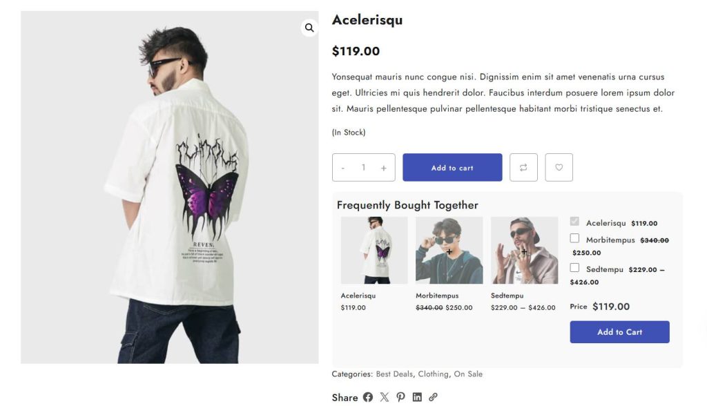 How to add Frequently Bought Together On WooCommerce 8 Frequently Bough Together style 1