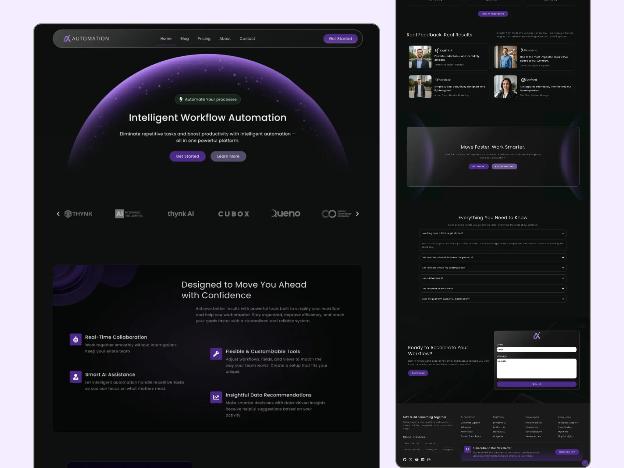 Ai Automation Website Template