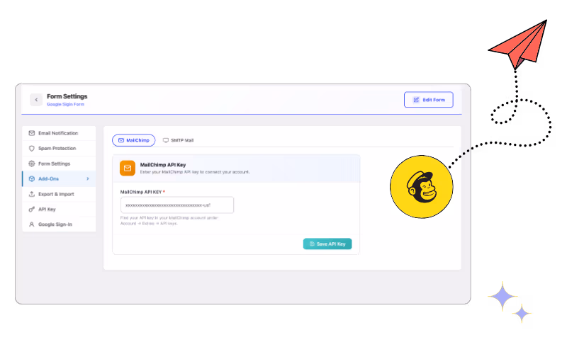 Lead Form Builder mailchimp addon
