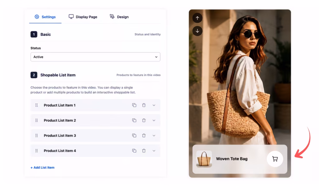 Product Add to Cart From the Shoppable Video
