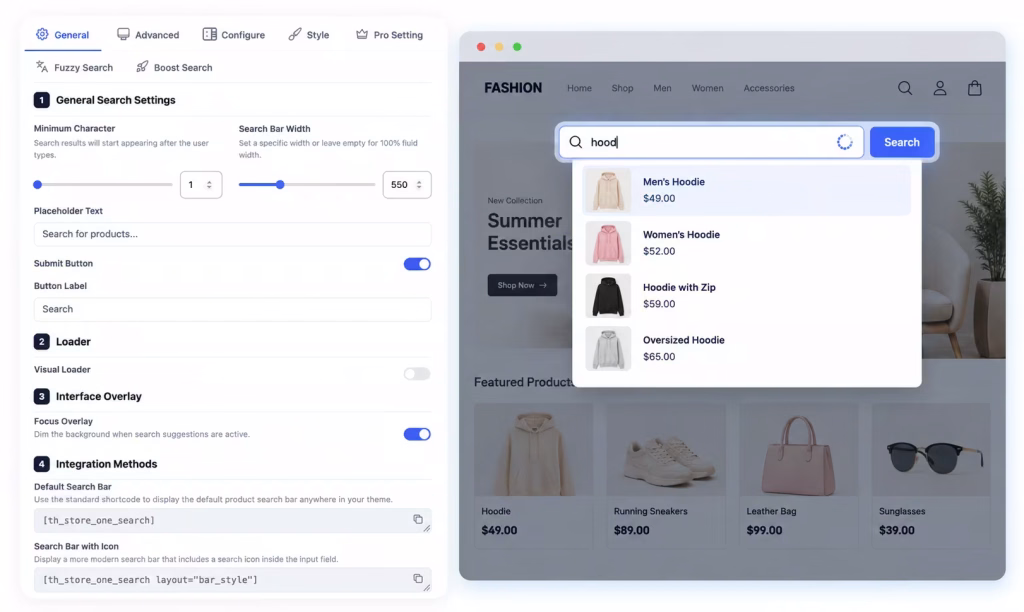Store One Live Product Search