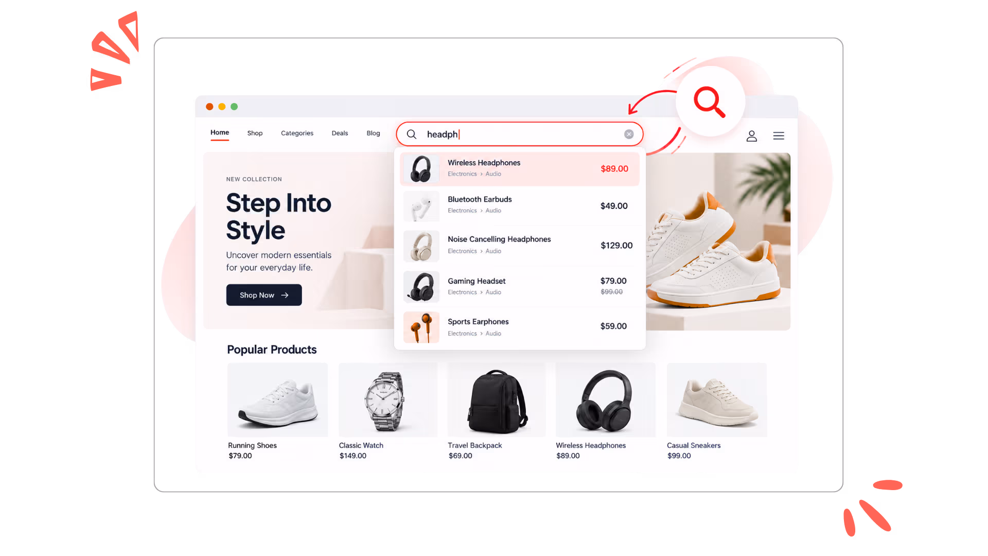 Store One Live Search